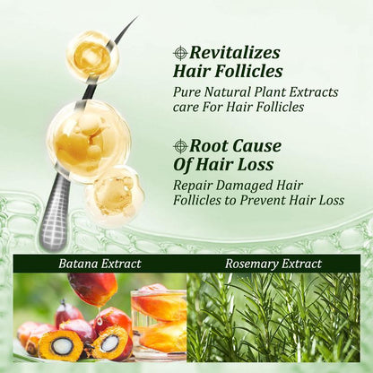 🔥LAST DAY 50% OFF !!🎁Batana Oil & Rosemary Shampoo - Nourishing Volumizing Shampoo for Men and Women