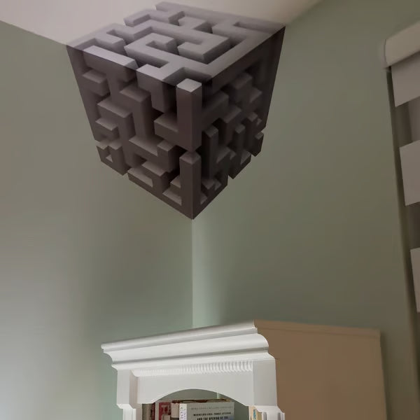 Modern Geometric Corner - Wall Art That Reshapes Reality 🧠✨