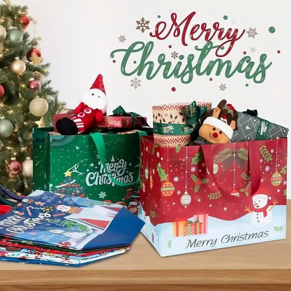 🔥🎄 Christmas Gift Bags Large Reusable Tote Bags⚡Free shipping for a limited time!