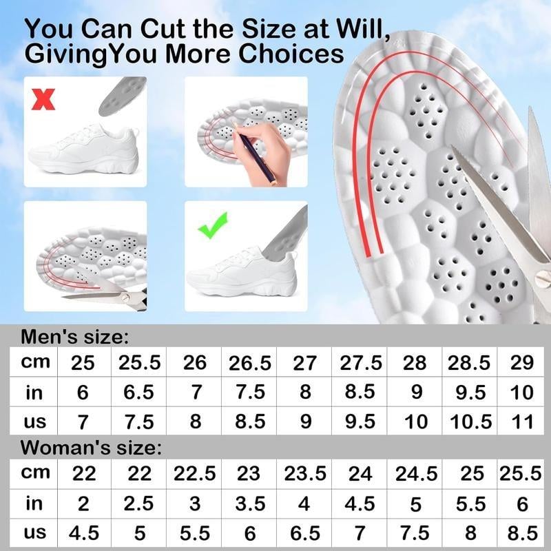 🎁2025-Christmas Hot Sale🎁4D Cloud Technology Insole - Super Soft!