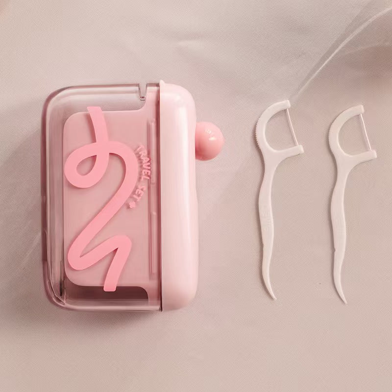 Nude Pink + 50 Dental Floss Picks