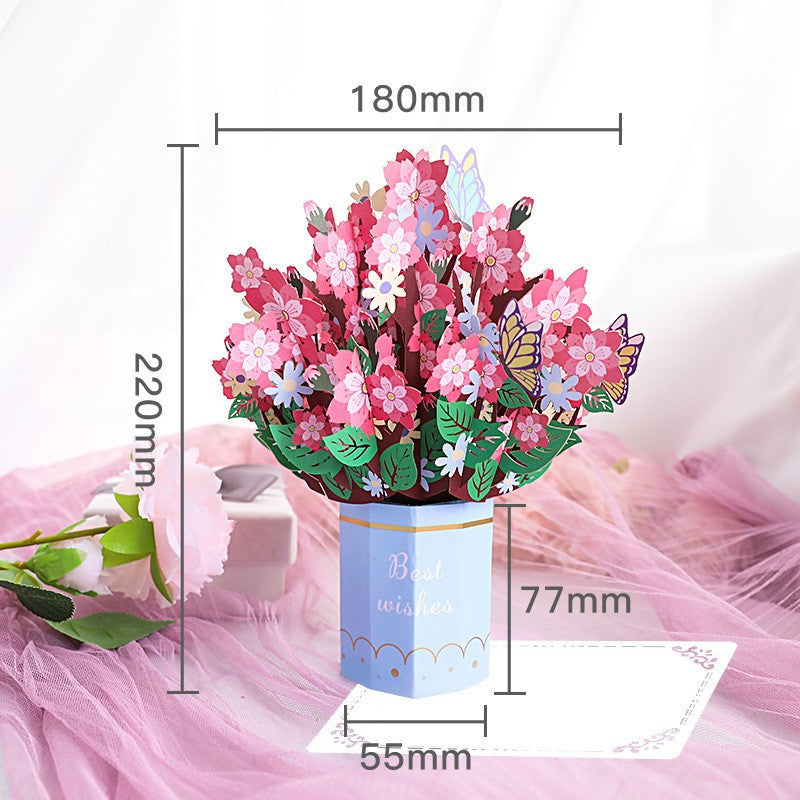 🌹 FOREVER-BLOOMING 3D VALENTINE'S POP-UP CARD