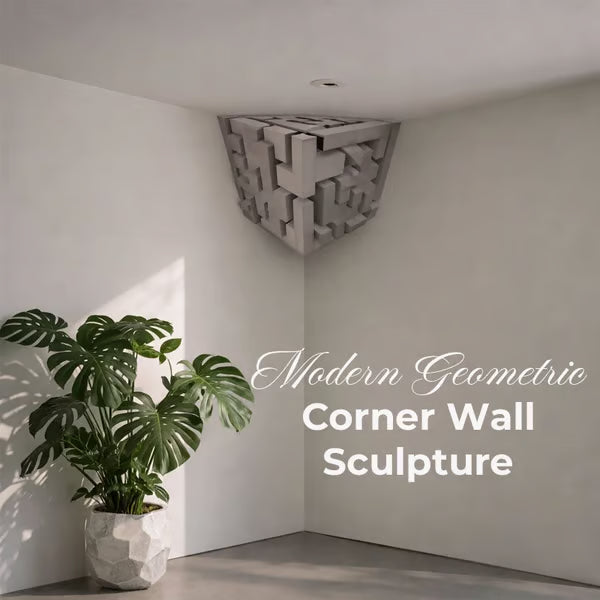 Modern Geometric Corner - Wall Art That Reshapes Reality 🧠✨